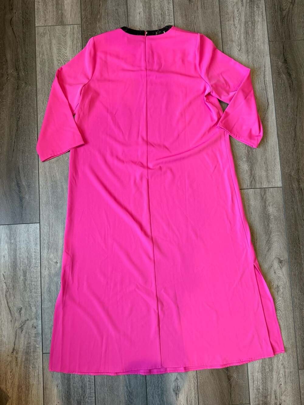 Tuckernuck Sequin Bow Dress Size L Hot Pink Preppy Holiday Party Ready! - Picture 4 of 5